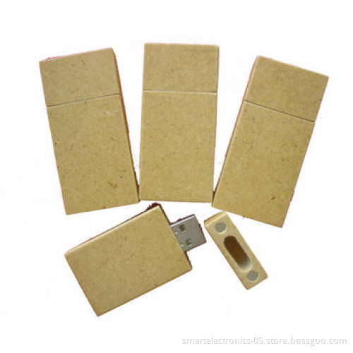 Paper USB Flash Drive with 64MB-128GB Capacity, Free Logo Printing, High Speed